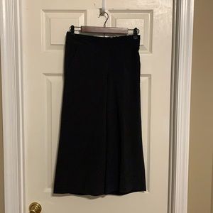 Athleta Black Crop Wide Leg Pant Size 2